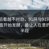 越往后看越不对劲，91网与91网浏览器后面开始发酵，最让人在意的是后半段